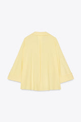 CHEMISE MANCHE LARGE AVEC LIN