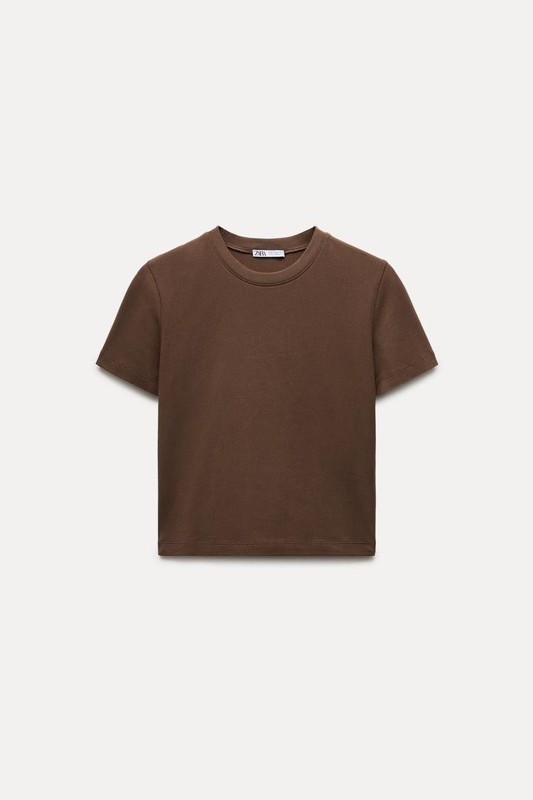 T-shirt a manches courtes - Marron