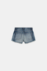 SHORT EN DENIM TRF TAILLE HAUTE DÉCHIRURES