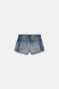 SHORT EN DENIM TRF TAILLE HAUTE DÉCHIRURES