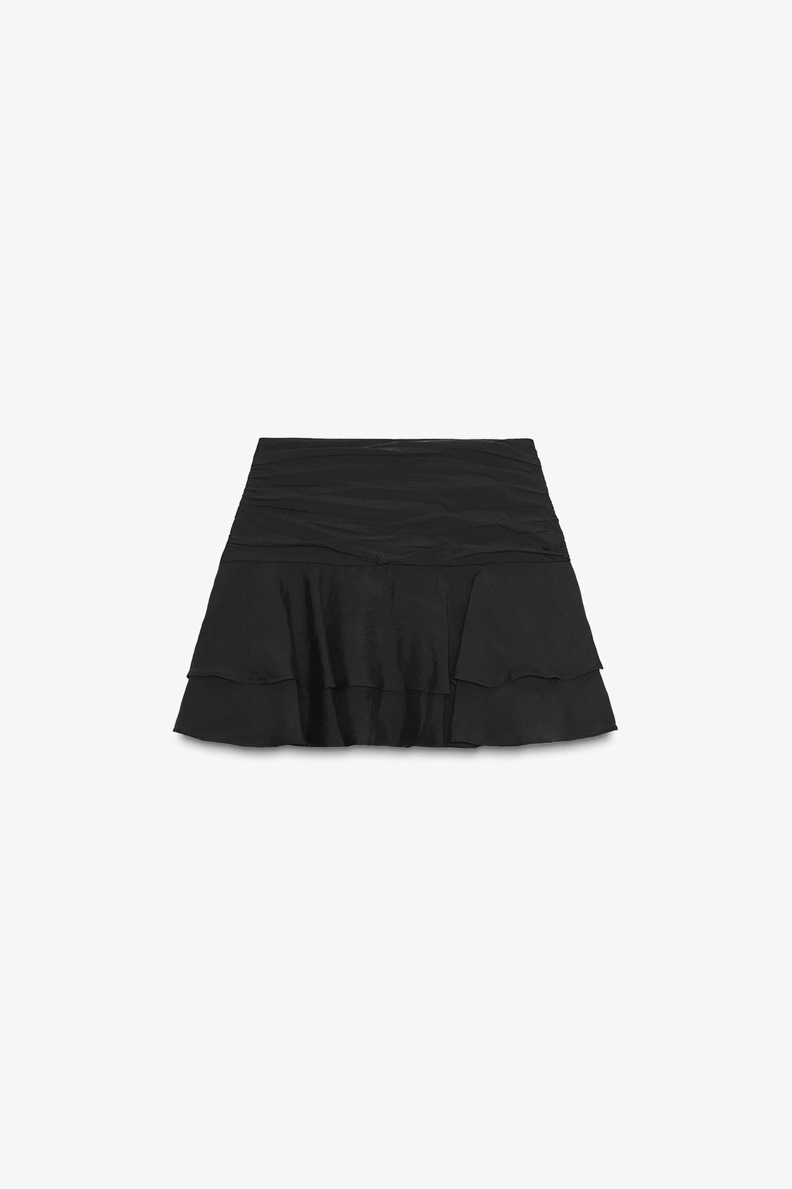JUPE-CULOTTE À VOLANTS