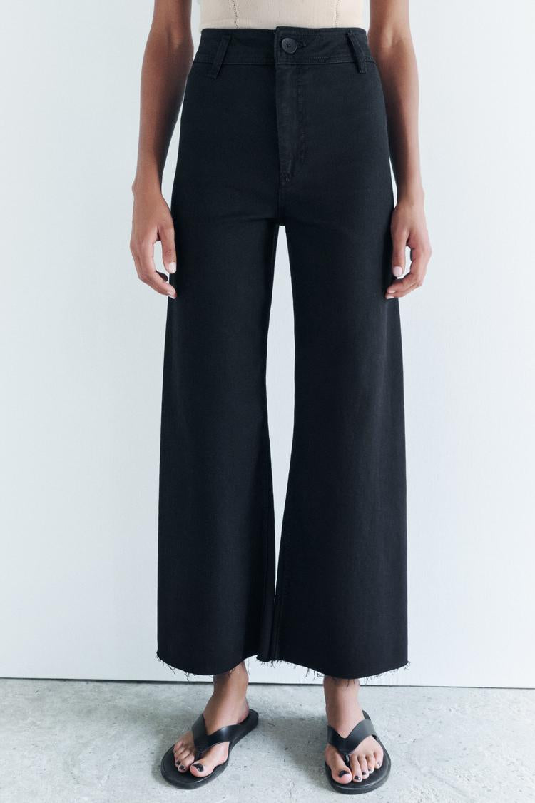 Jean collection zw marine droit a taille haute - Noir