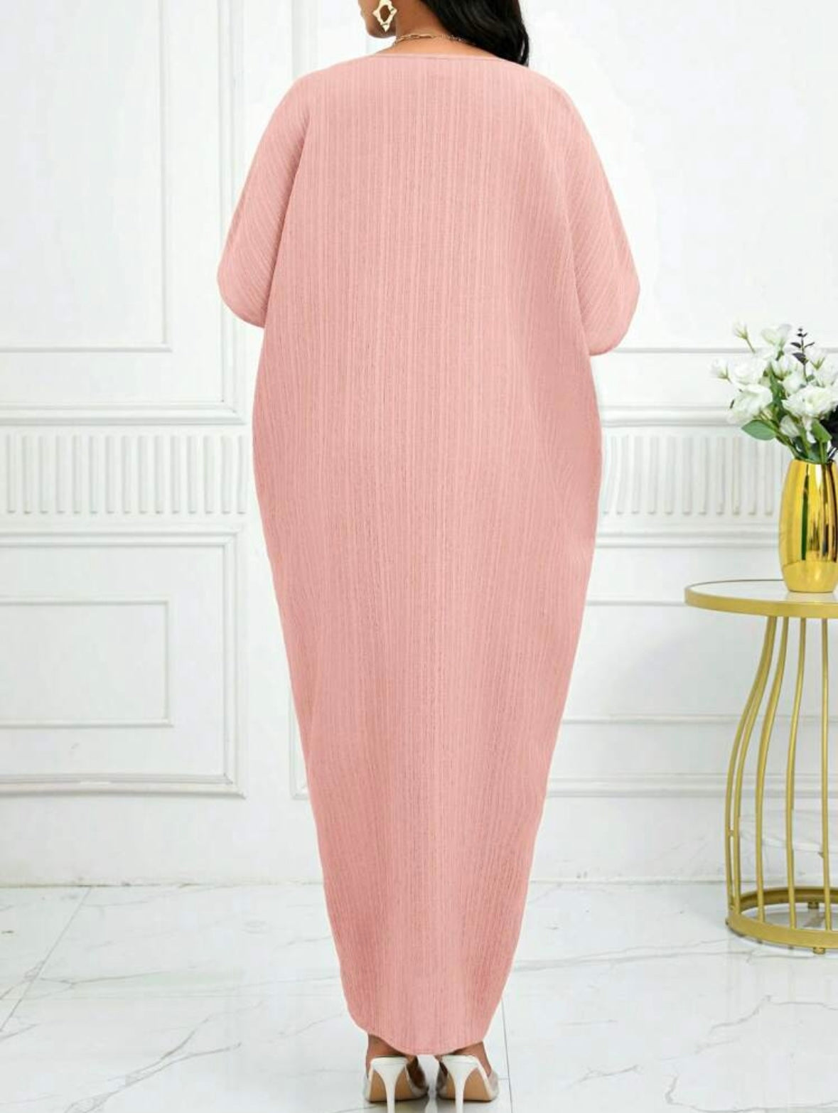 Robe caftan - Rose bonbon