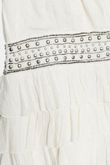 ROBE GAZE VOLANTS CLOUS