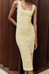 ROBE DECOLLETÉ CARRÉ STRETCH