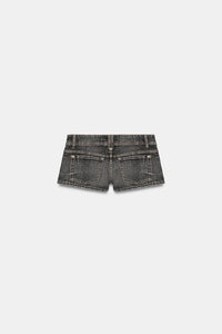 SHORT MINI EN DENIM TRF TAILLE BASSE