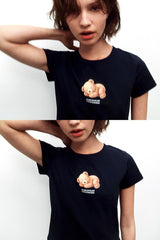 T-SHIRT OURS À MANCHES COURTES