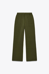 Pantalon fluide - Kaki foncé