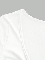 T-shirt Casual à Manches longues - Blanc