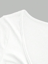 T-shirt Casual à Manches longues - Blanc