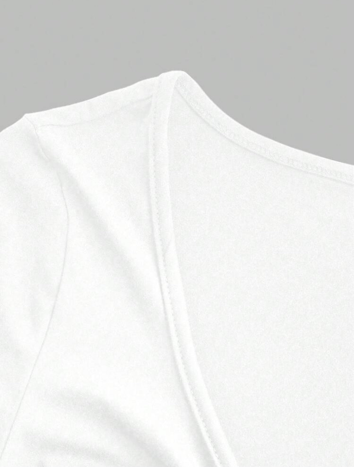T-shirt Casual à Manches longues - Blanc