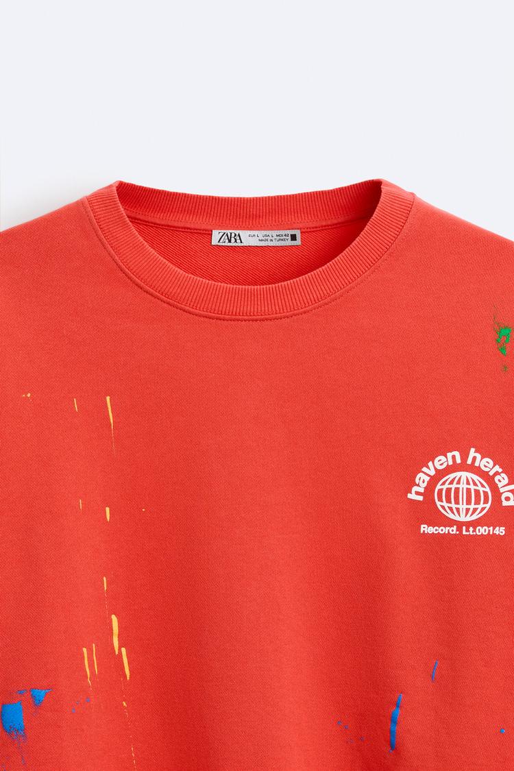 Sweat éclaboussures Inscriptions