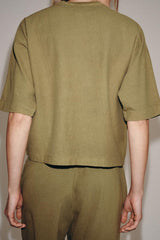 T-SHIRT MANCHES COURTES EFFET DELAVE