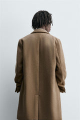 MANTEAU REGULAR FIT AVEC LAINE