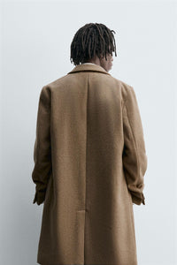 MANTEAU REGULAR FIT AVEC LAINE