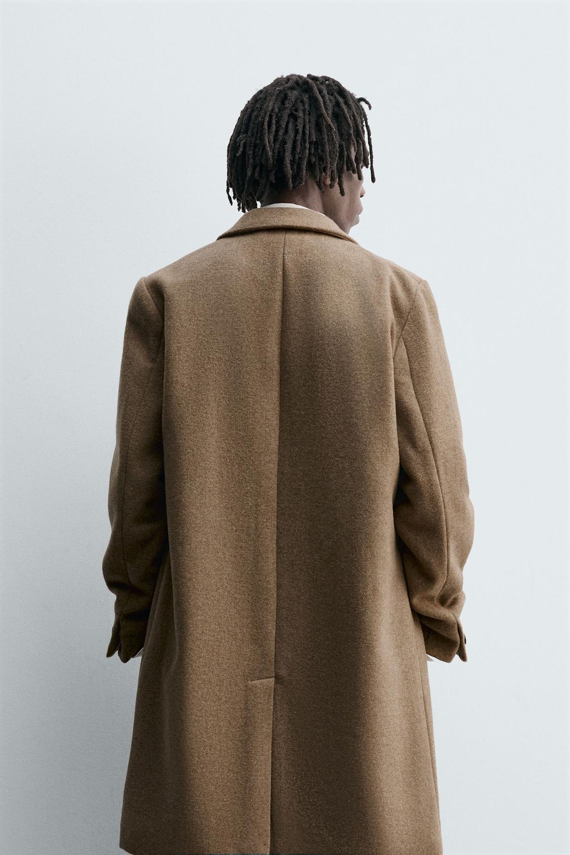 MANTEAU REGULAR FIT AVEC LAINE