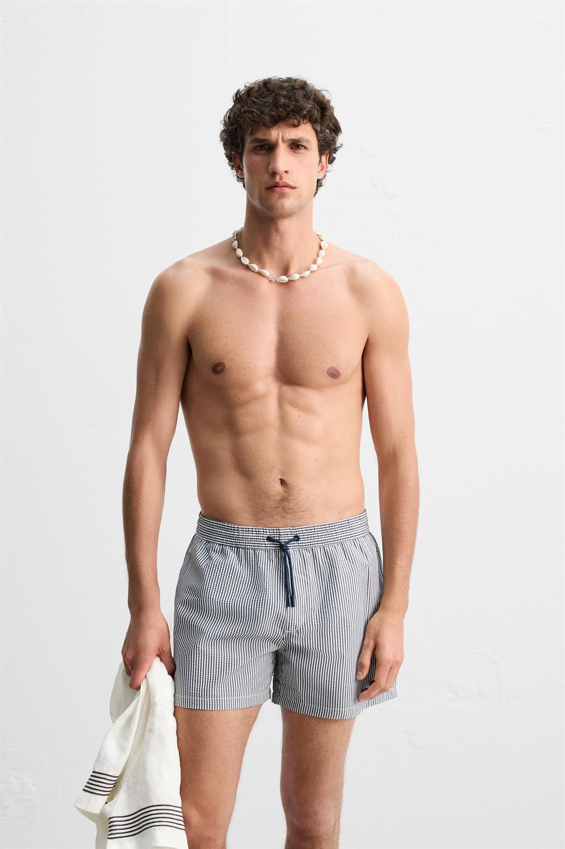 MAILLOT DE BAIN COURT SEERSUCKER