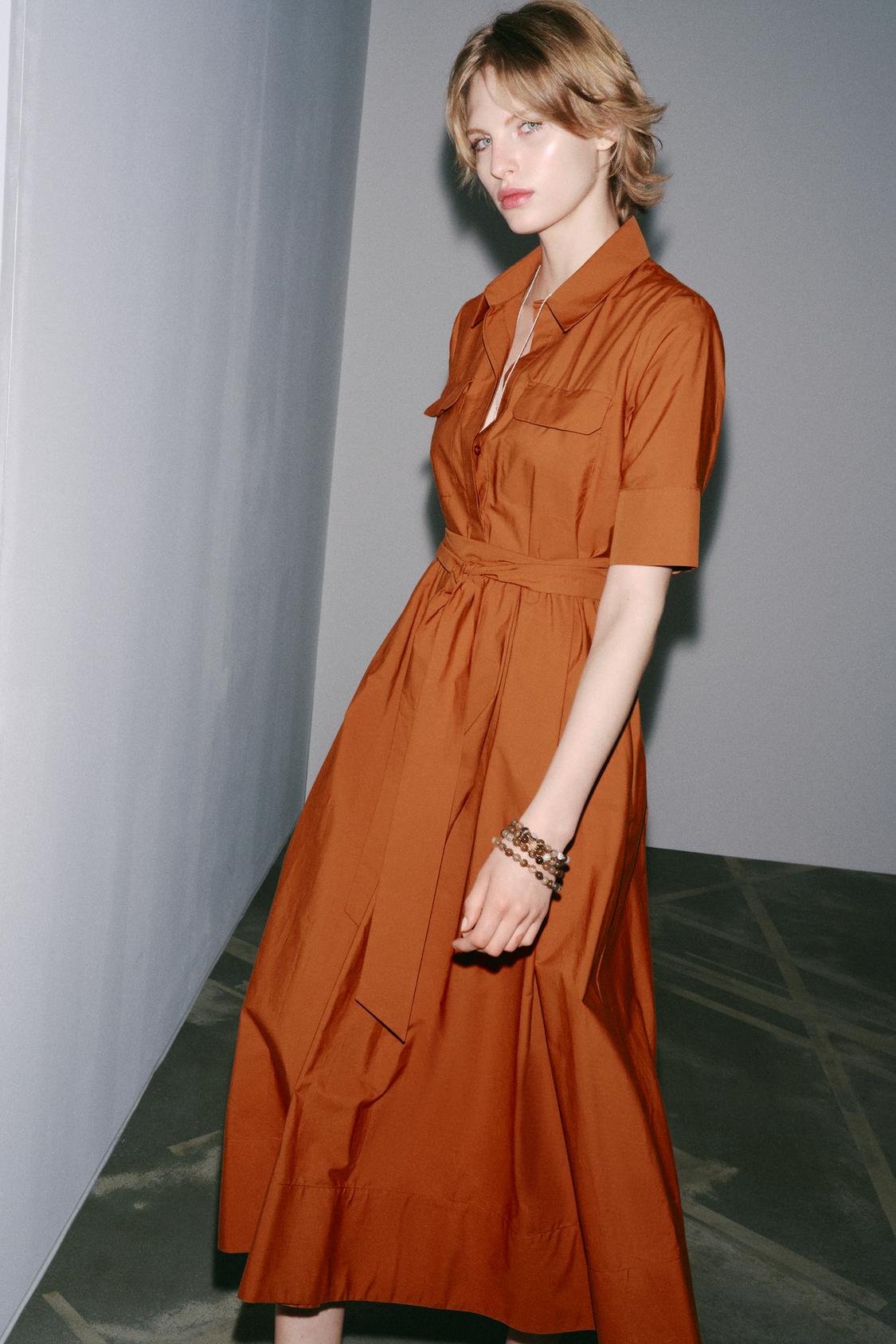 ROBE CHEMISE EN POPELINE ZW COLLECTION