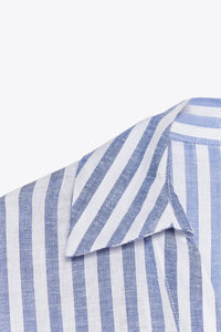 CHEMISE MANCHE LARGE AVEC LIN