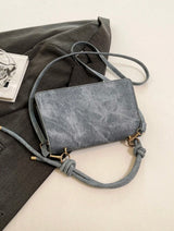 Sac à main avec ceinture décorative - Bleu Azur