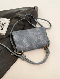 Sac à main avec ceinture décorative - Bleu Azur