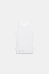 T-SHIRT EFFET DOUBLE SANS MANCHES