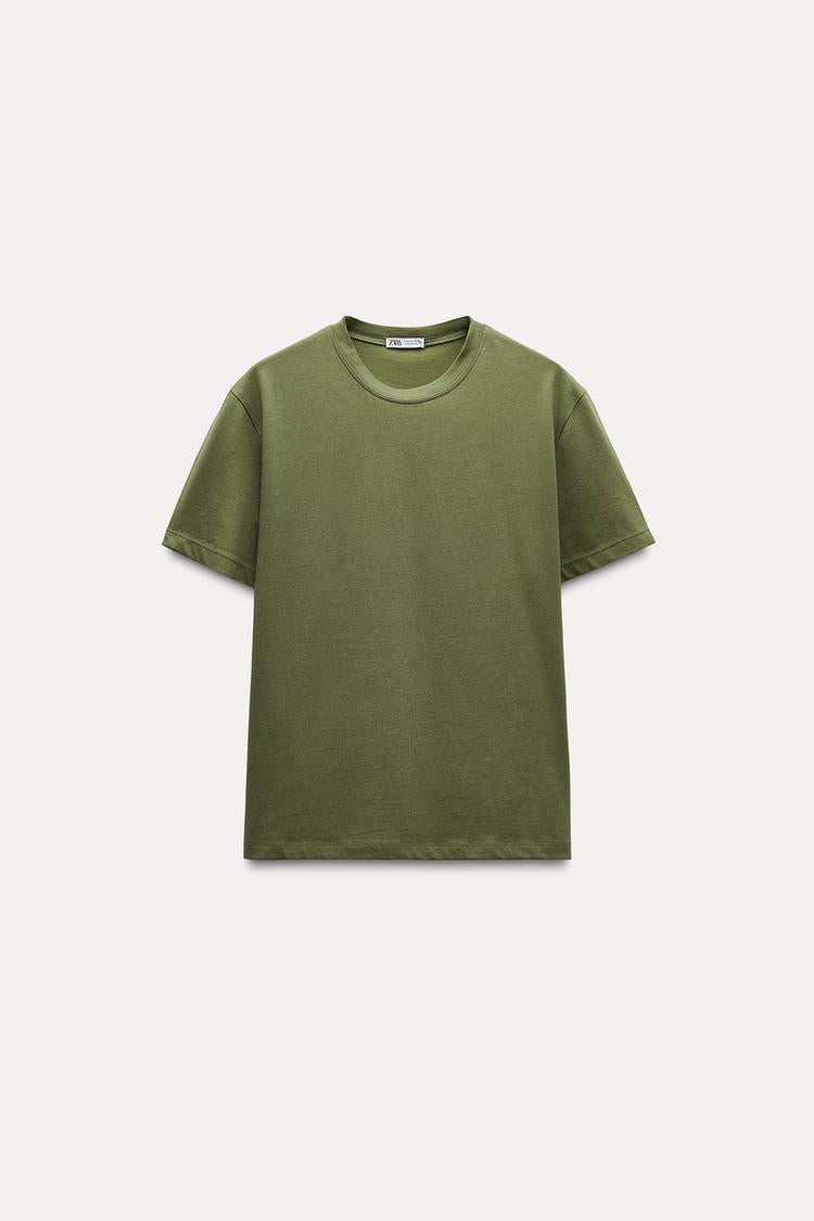 T-shirt coton basique - Kaki
