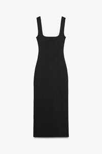 ROBE DECOLLETÉ CARRÉ STRETCH