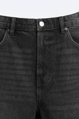 Short en Jean - Noir