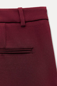 Pantalon droit collection zw - Grenat