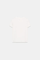 T-SHIRT MANCHES COURTES IMPRIME FLEUR