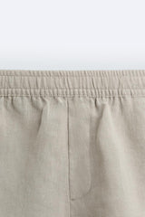 Short en Lin - Bleu Marine