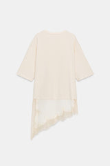 T-SHIRT BIMATIÈRE DENTELLE