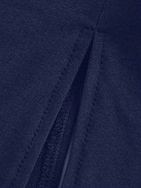 T-shirt Casual à Manches longues- Bleu marine