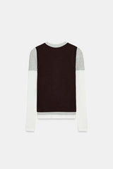 T-SHIRT EFFET TRIPLE À MANCHES LONGUES