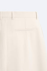 Pantalon coupe large a plis - Noir