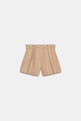 SHORT À RAYURES AVEC CEINTURE ZW COLLECTION