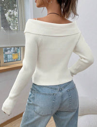 Cardigan zippé - Blanc