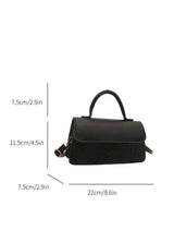 Sac à main à texture tressée - Noir