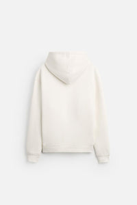 Sweat à capuche zip - Blanc Cassé