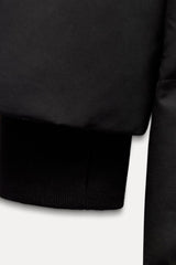 Doudoune longue verte à capuche imperméable  et coupe vent - Vison