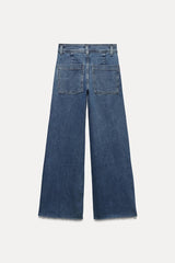 Jean collection zw marine droit a taille haute - Noir