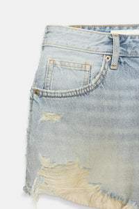 SHORT EN DENIM TRF TAILLE HAUTE DÉCHIRURES