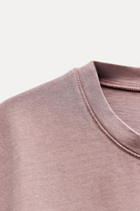 T-shirt épais effet délavé - Blanc
