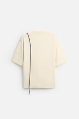 T-SHIRT WITH CONTRAST DRAWSTRING