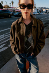 VESTE BOMBER EFFET DAIM
