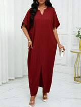 Robe caftan - Rouge foncé