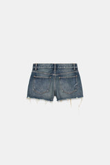 SHORT EN DENIM TRF DÉCHIRURES TAILLE MOYENNE