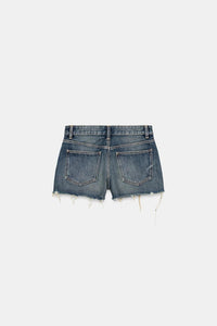 SHORT EN DENIM TRF DÉCHIRURES TAILLE MOYENNE