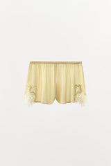SHORT EN GEORGETTE ET DENTELLE